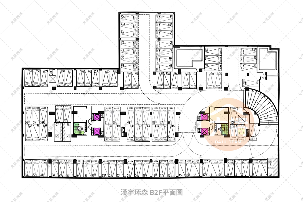 漢宇琢森-B2F平面配置圖