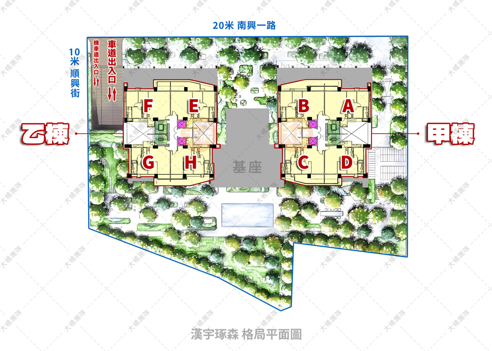 漢宇琢森-格局平面圖