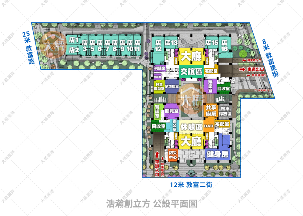 浩瀚創立方-公設平面圖