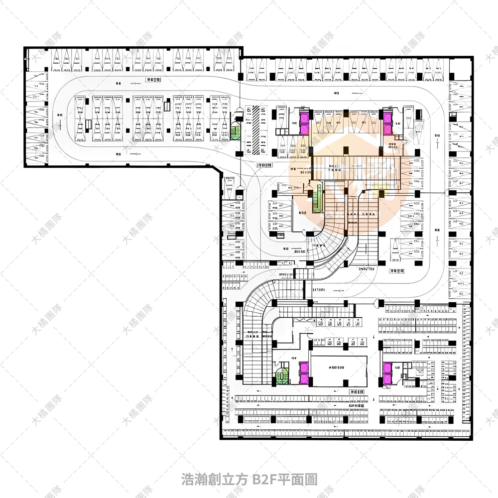 浩瀚創立方-B2F平面配置圖