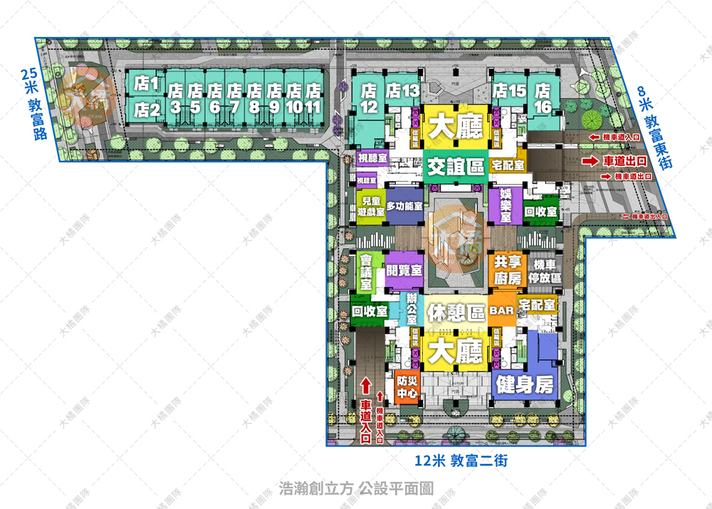 浩瀚創立方-公設平面圖