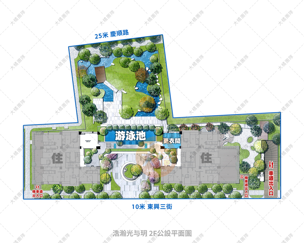浩瀚光与玥-2F公設平面圖