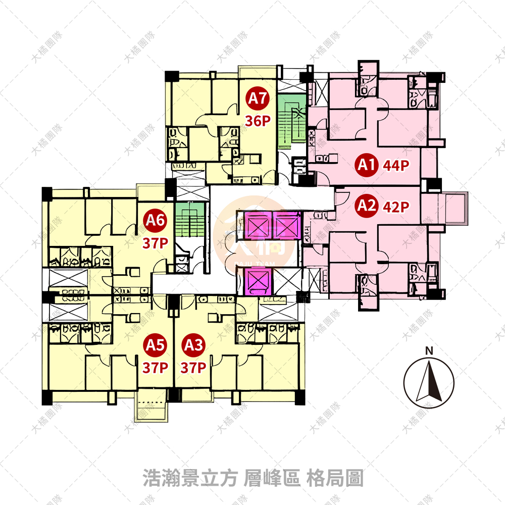 浩瀚景立方-層峰區格局圖