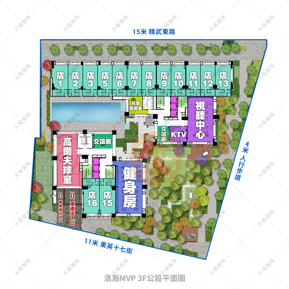 浩瀚MVP-3F公設平面圖