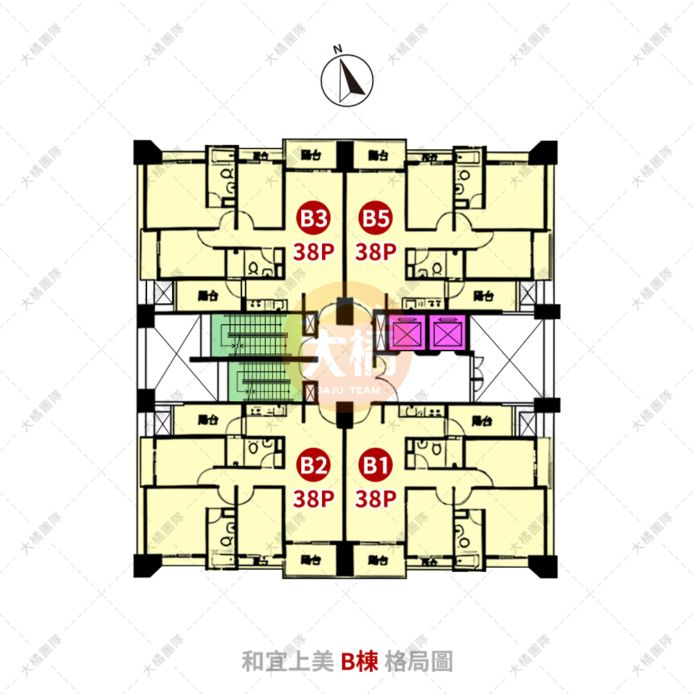 和宜上美-B格局圖