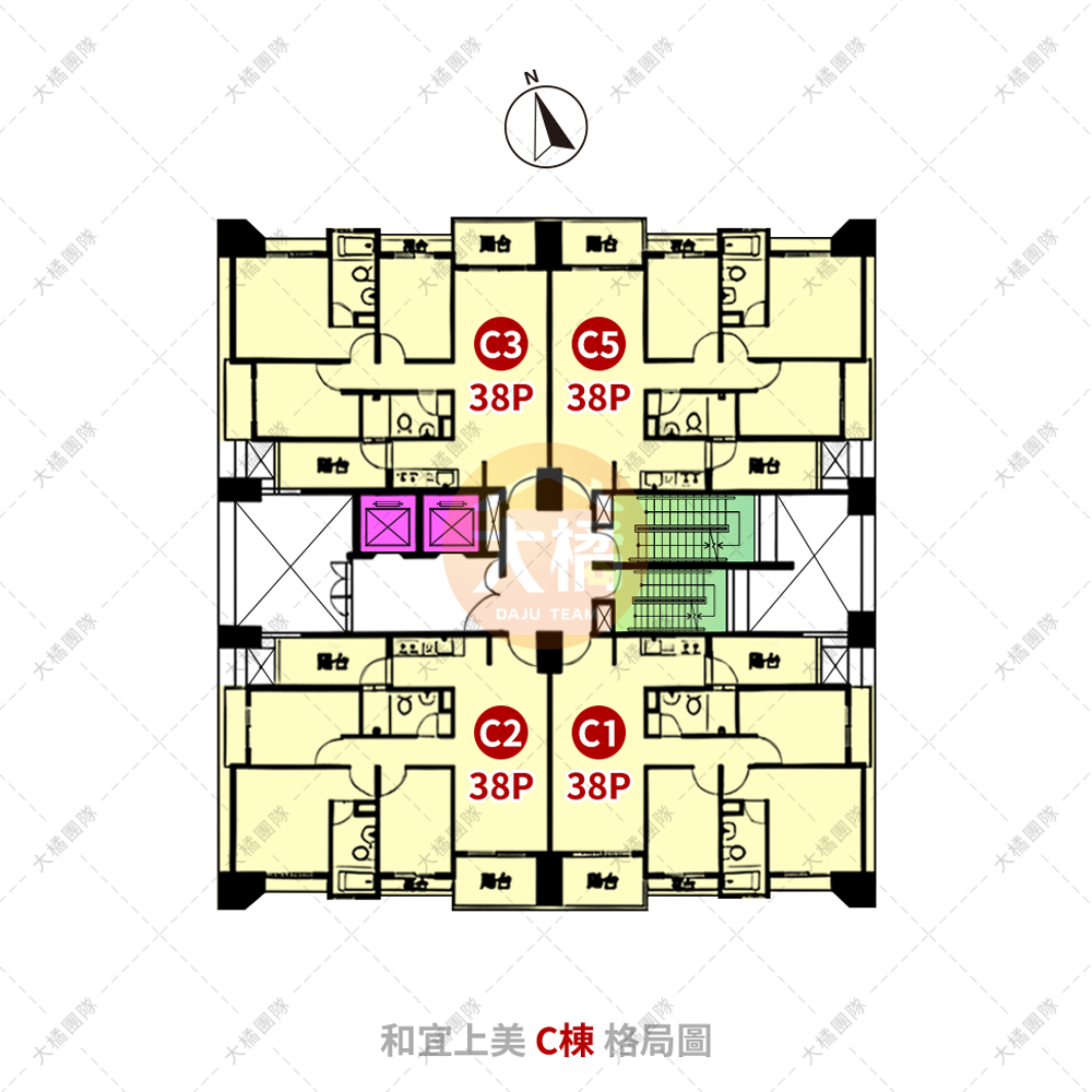 和宜上美-C格局圖