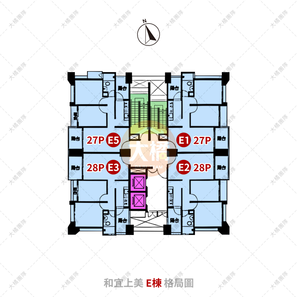 和宜上美-E格局圖