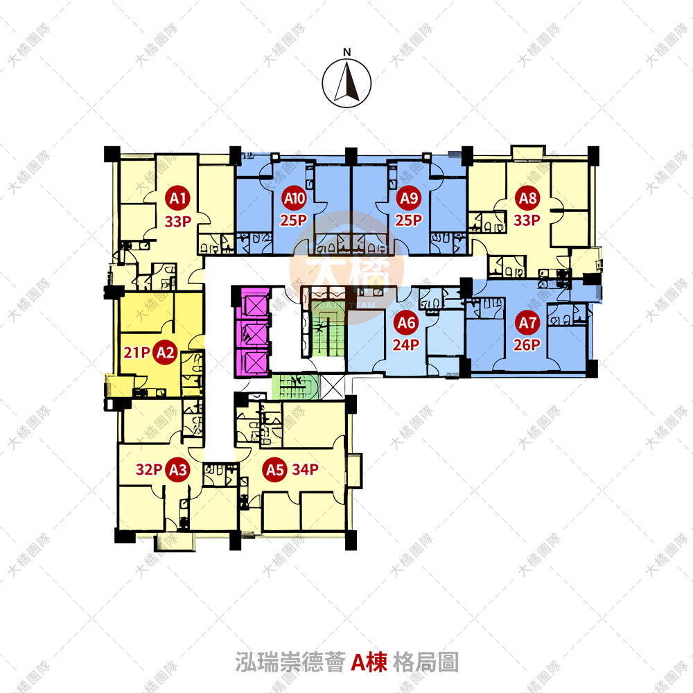 泓瑞崇德薈-A棟格局圖