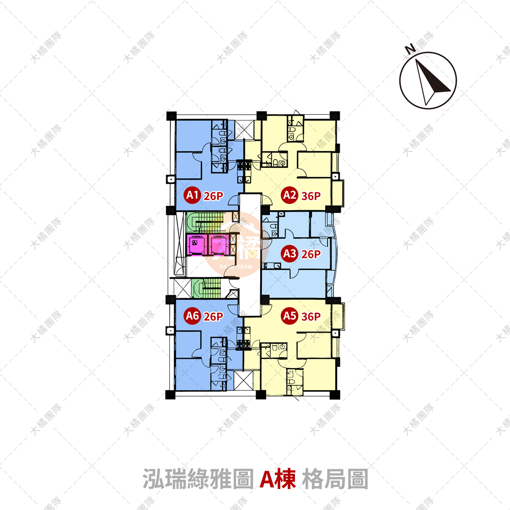 泓瑞綠雅圖-A棟格局圖