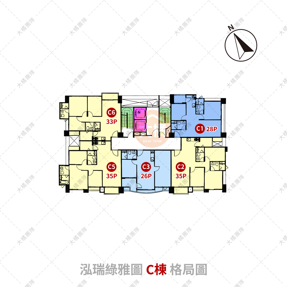 泓瑞綠雅圖-C棟格局圖