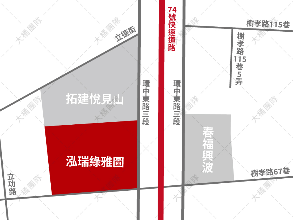 泓瑞綠雅圖-位置圖