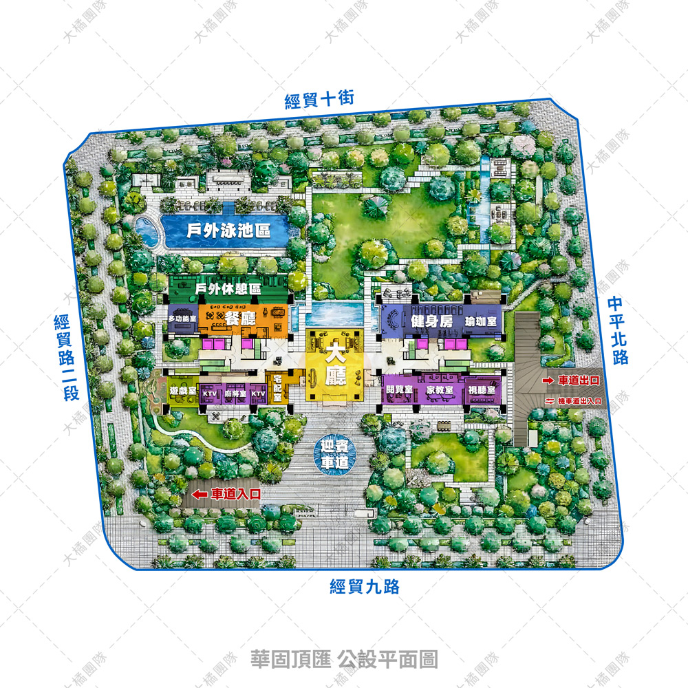 華固頂滙-社區公設平面圖