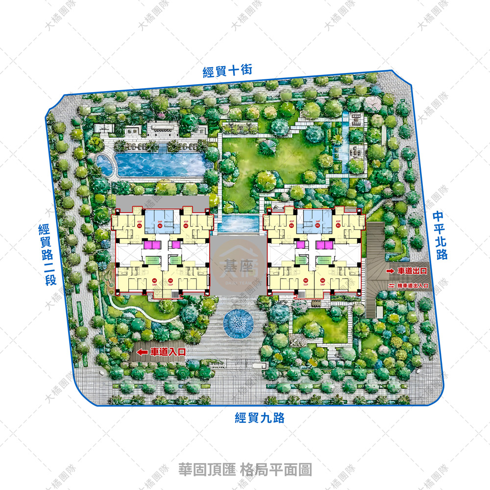 華固頂滙-基地格局平面圖