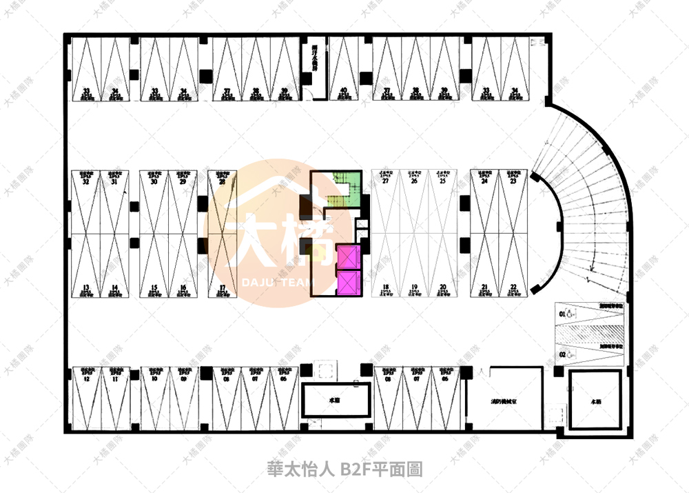 華太怡人-B2F平面配置圖
