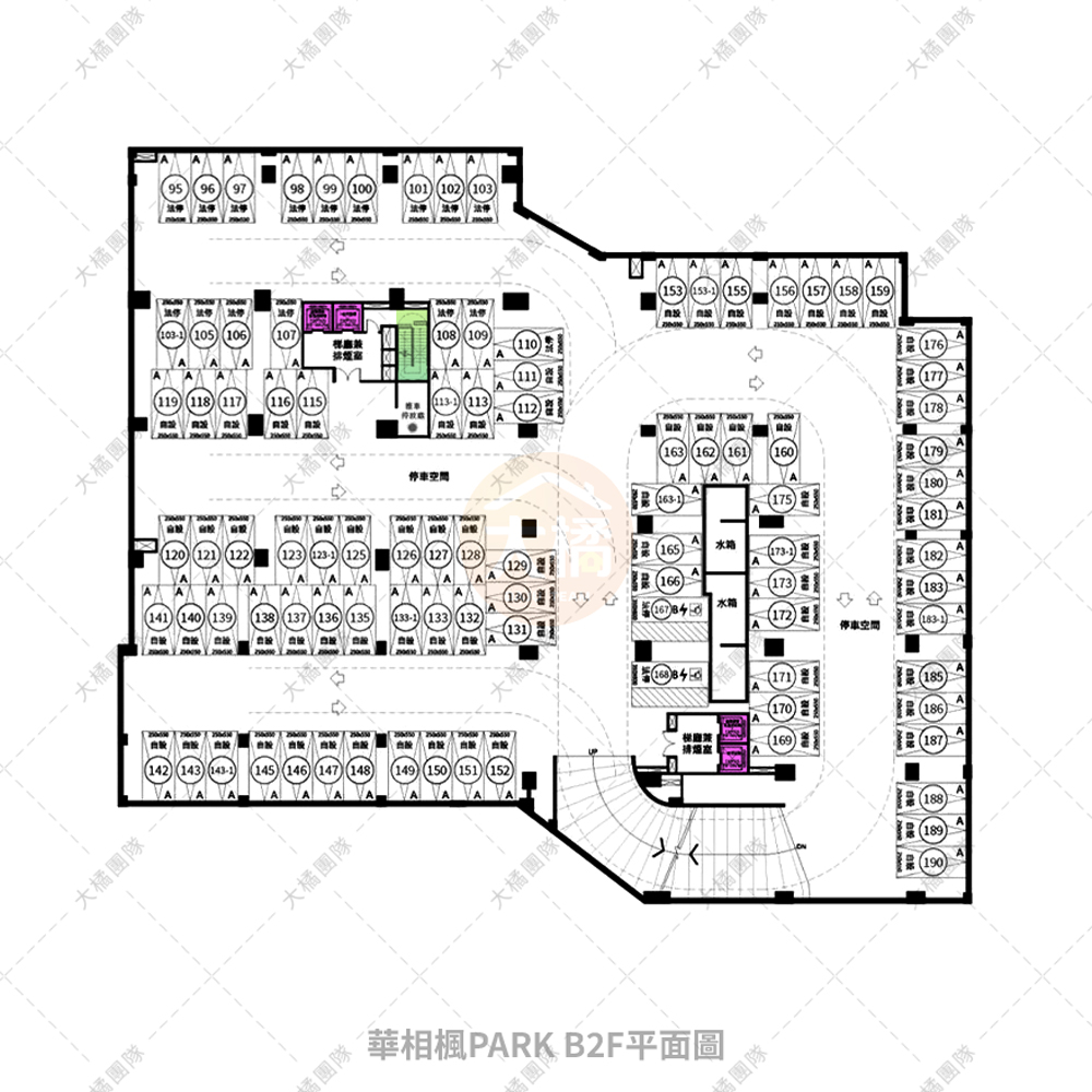 華相楓PARK-停車場配置B2F
