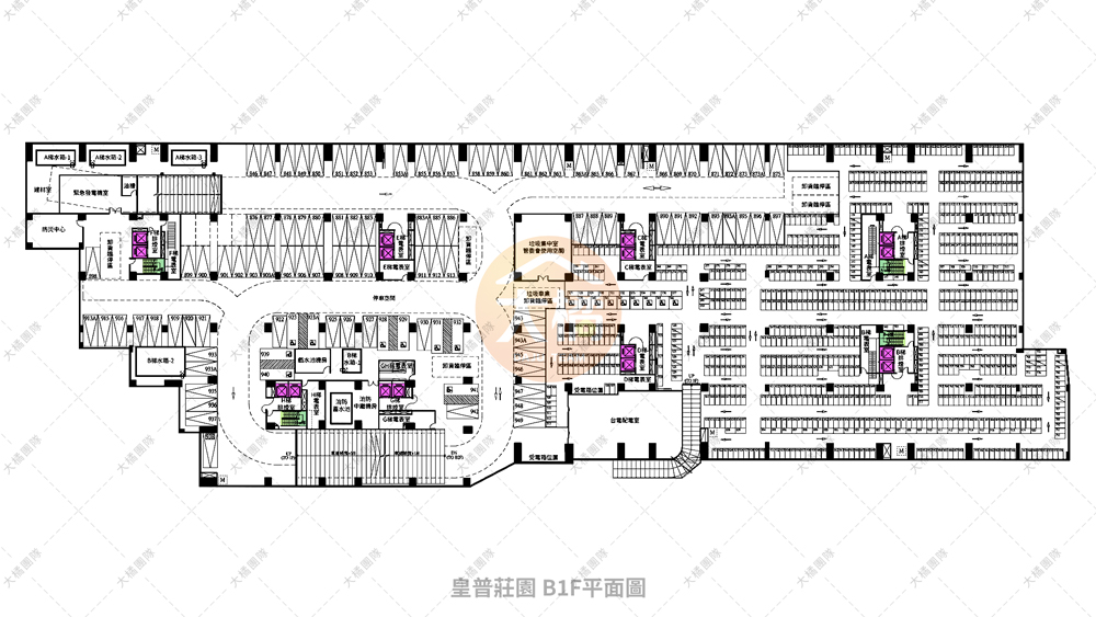 皇普莊園-B1F平面配置圖
