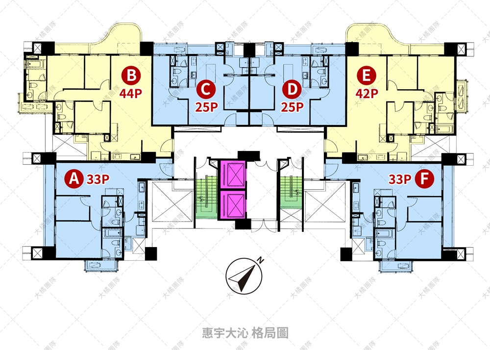 惠宇大沁-格局圖
