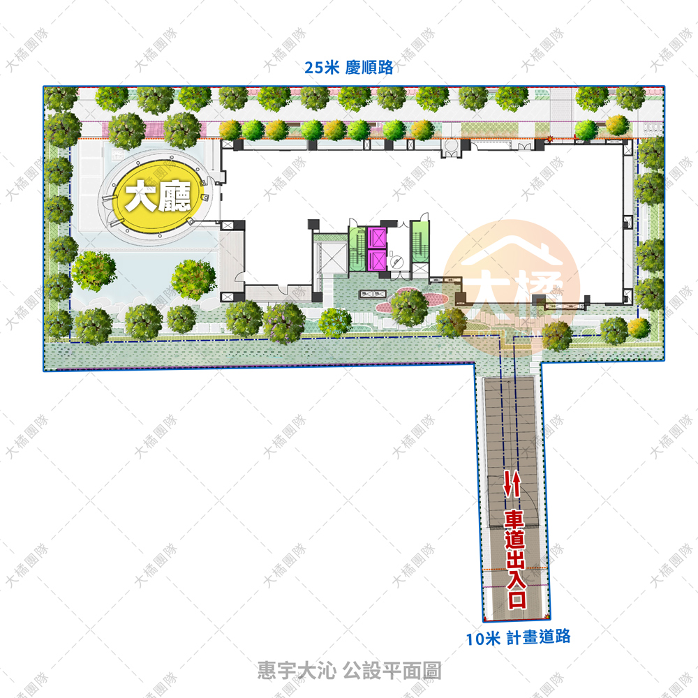 惠宇大沁-公設平面圖