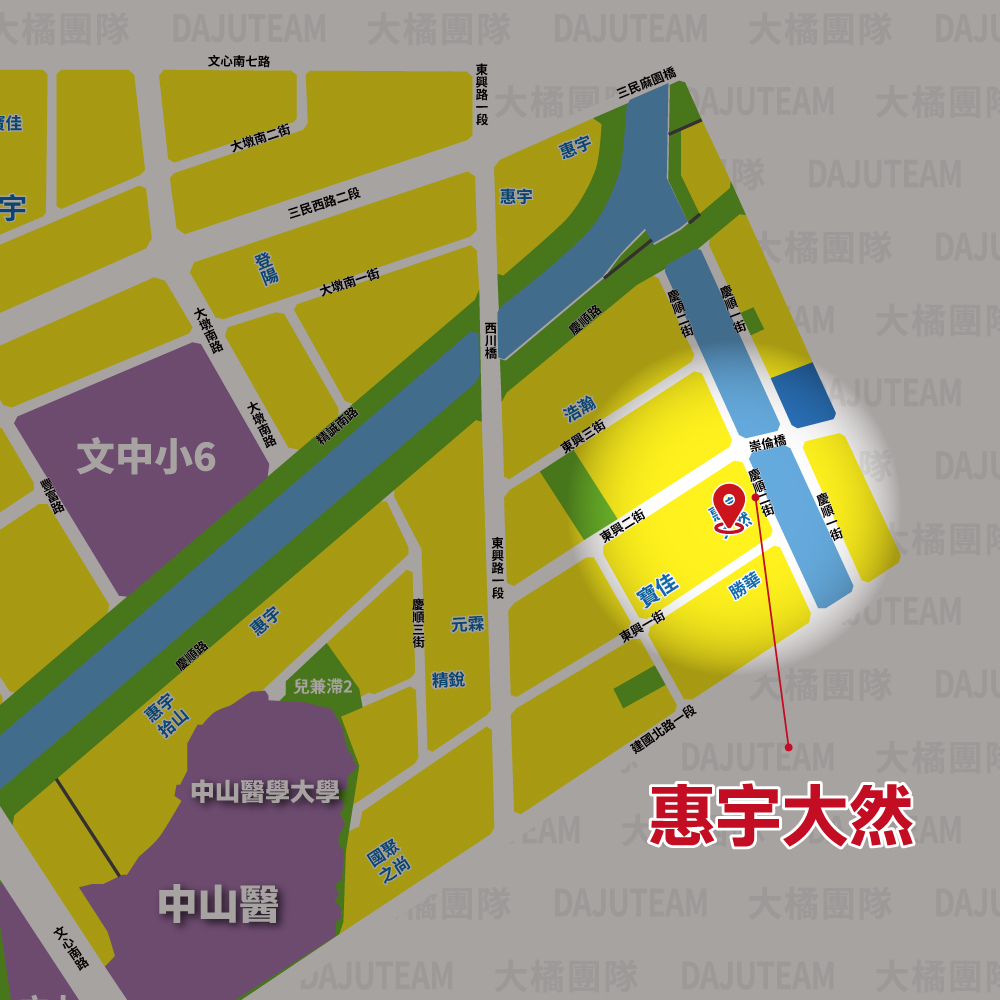 惠宇大然-基地位置圖