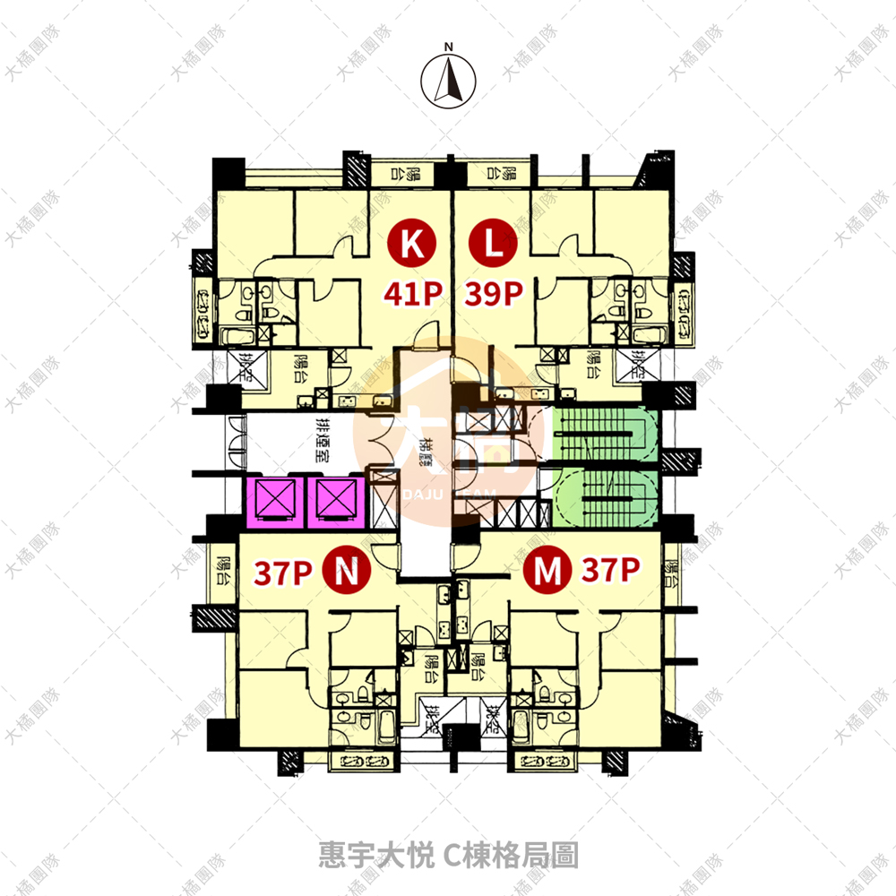 惠宇大悅-C棟格局圖