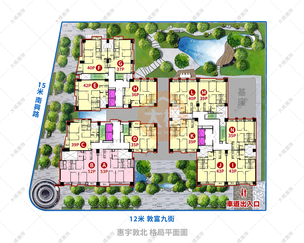 惠宇敦北-格局平面圖
