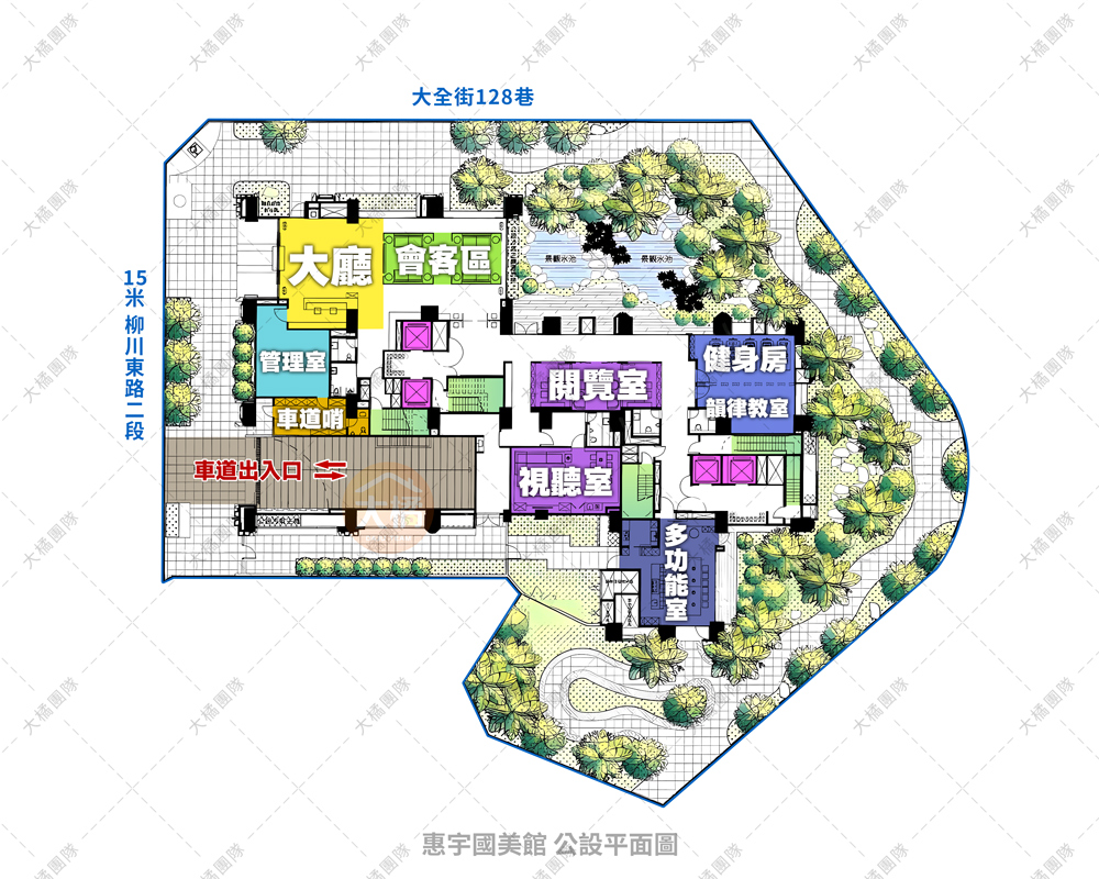 惠宇國美館-公設平面圖