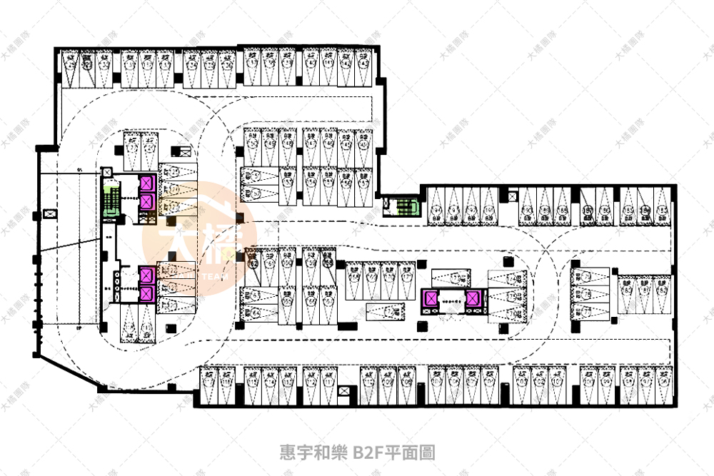 惠宇和樂-B2F平面配置圖