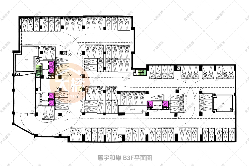 惠宇和樂-B3F平面配置圖