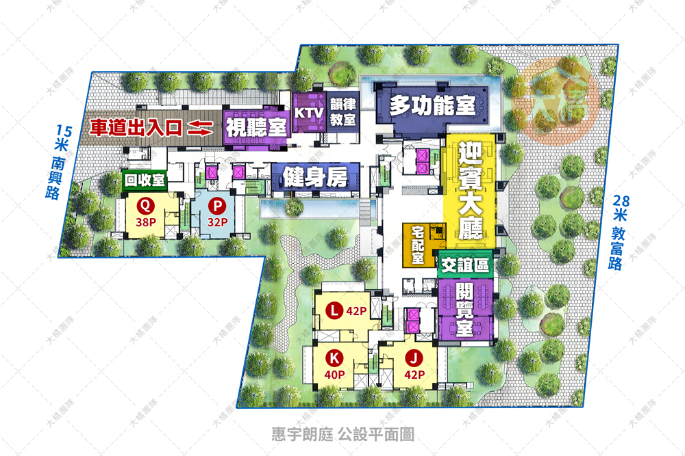 惠宇朗庭-公設平面圖