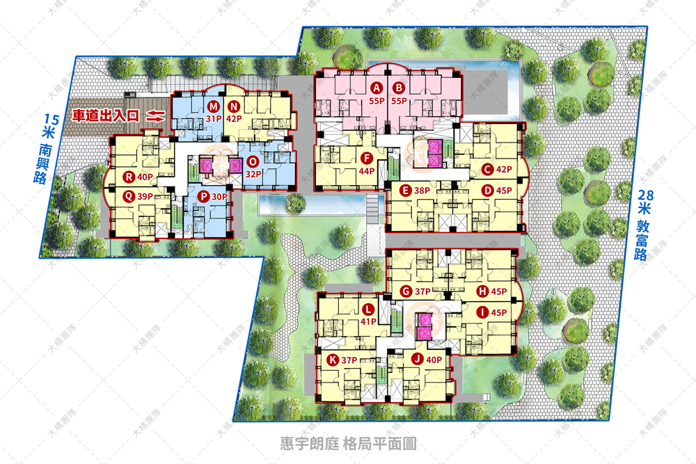 惠宇朗庭-格局平面圖