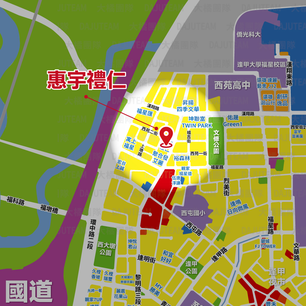 惠宇禮仁-位置圖