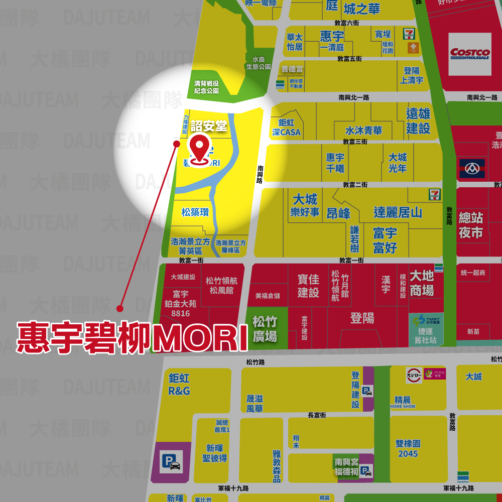 惠宇碧柳MORI-位置圖