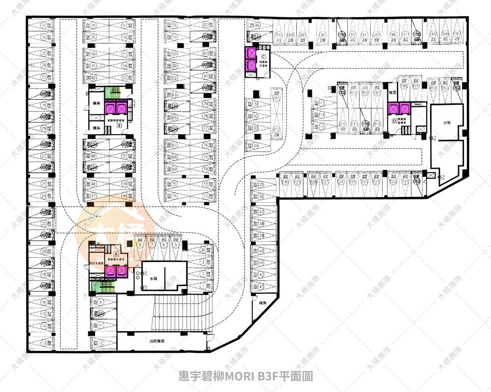 惠宇MORI-B3F平面配置圖