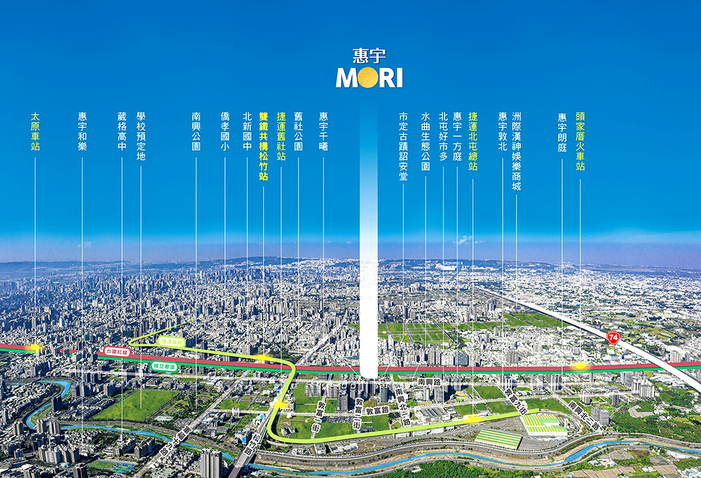 惠宇碧柳MORI-空拍圖