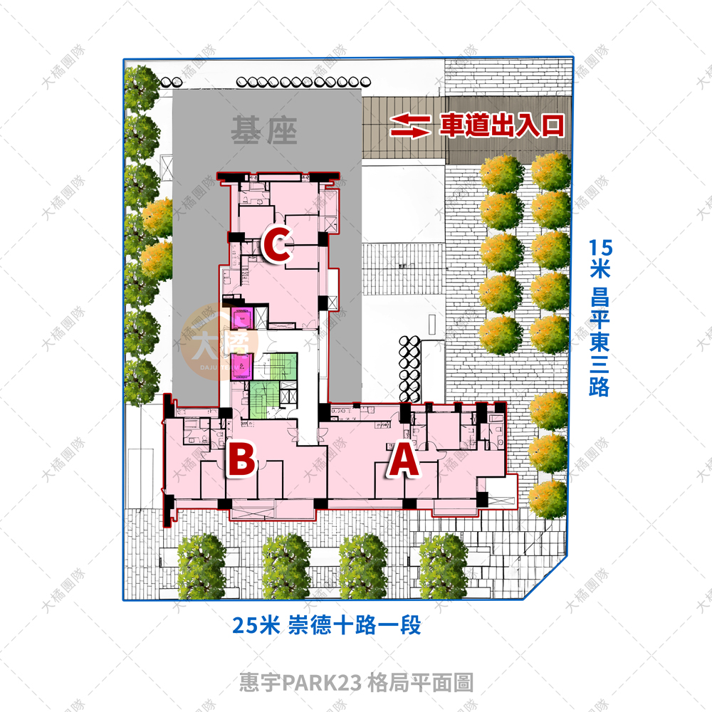 惠宇PARK23-格局平面圖