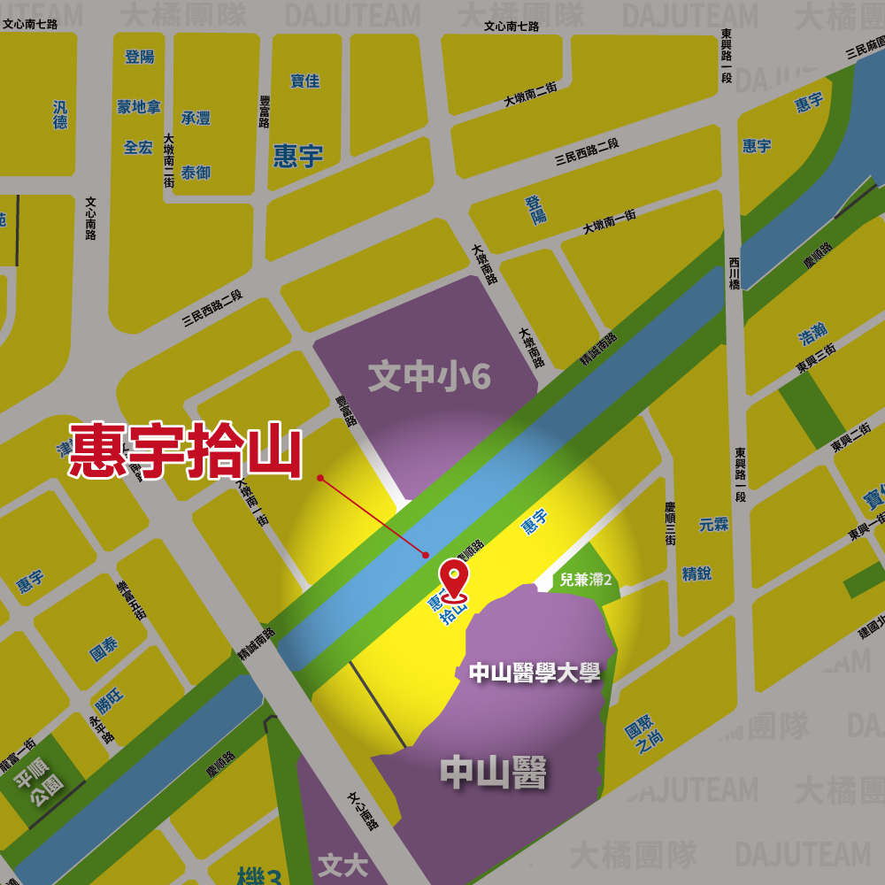 惠宇拾山-位置圖