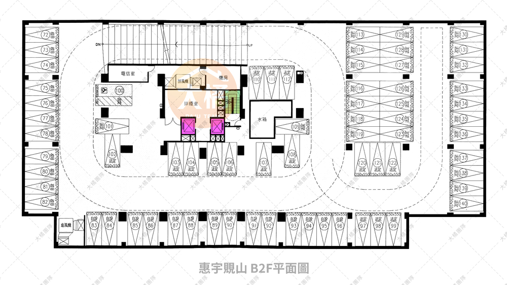 惠宇覞山-B2F平面配置圖