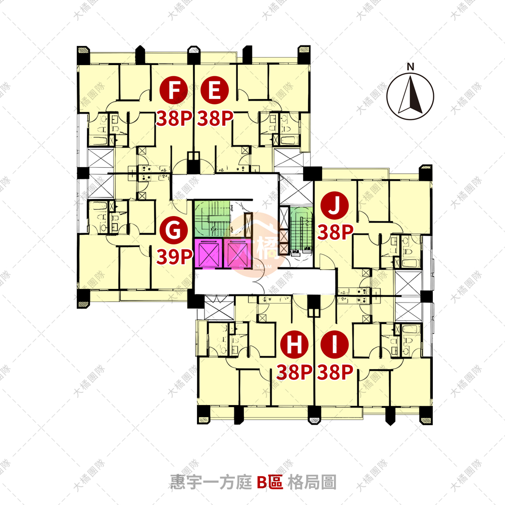 惠宇一方庭-A區格局圖