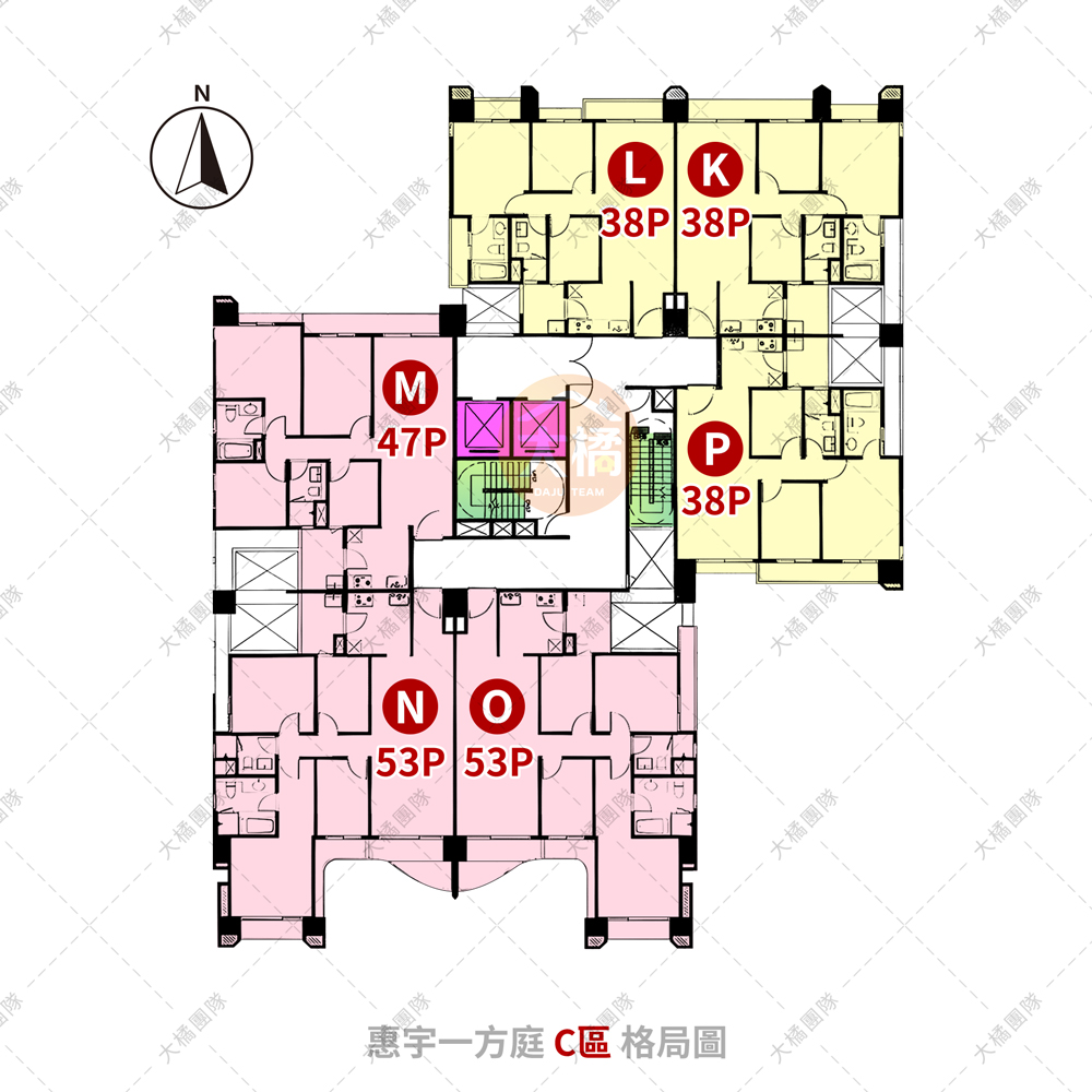 惠宇一方庭-A區格局圖
