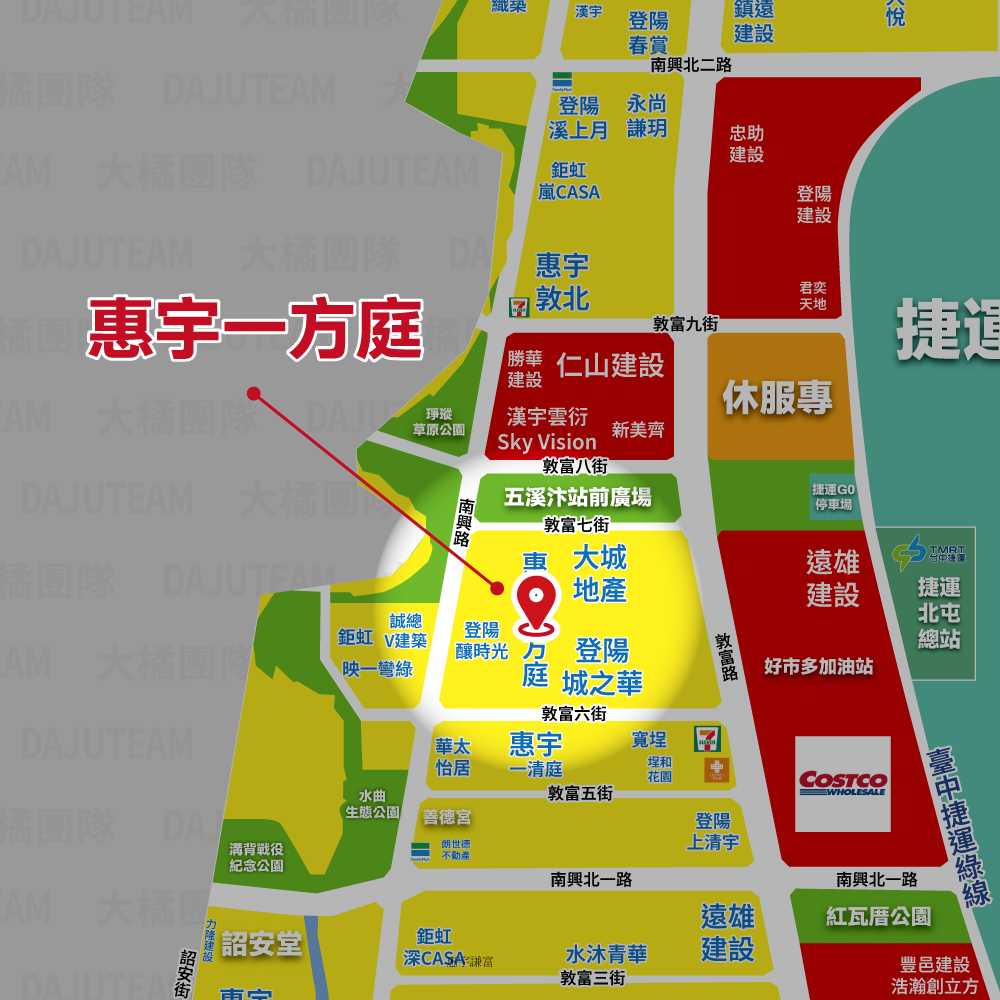 惠宇一方庭-位置圖