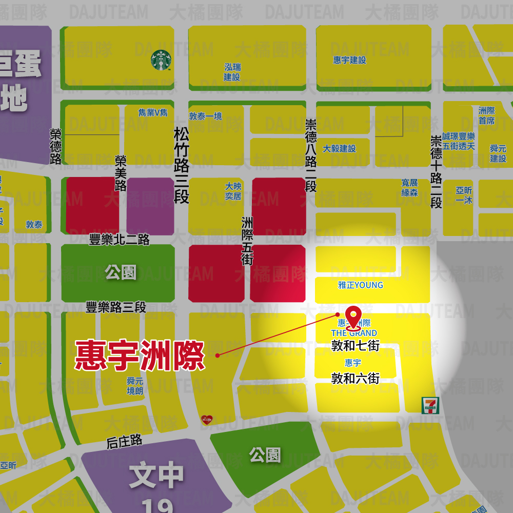 惠宇洲際-位置圖