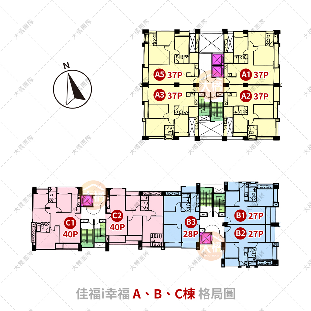 佳福i幸福-A、B、C棟格局圖