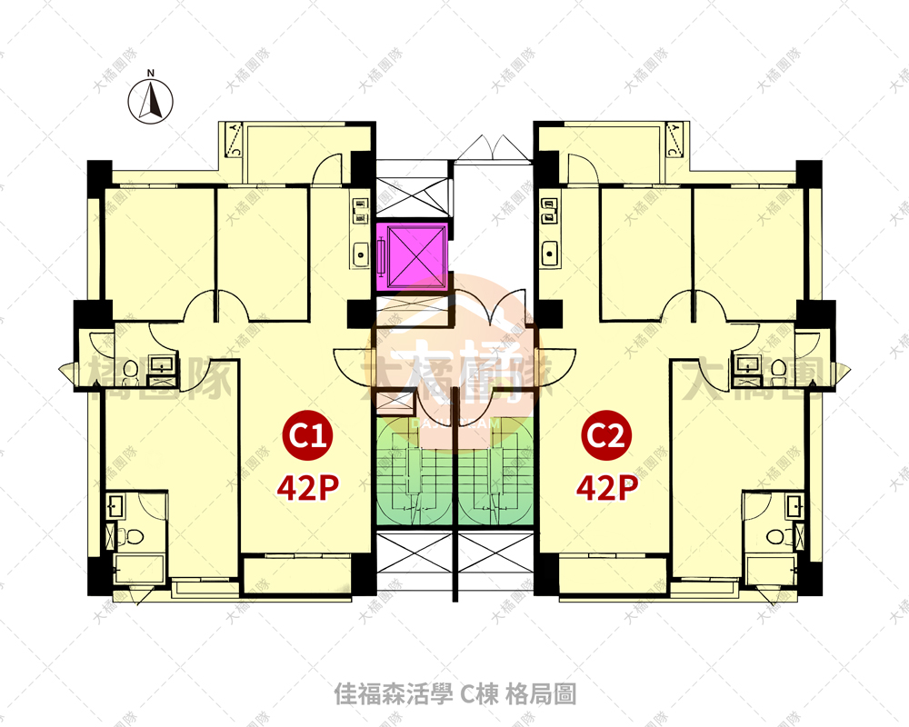 佳福森活學-C棟格局圖