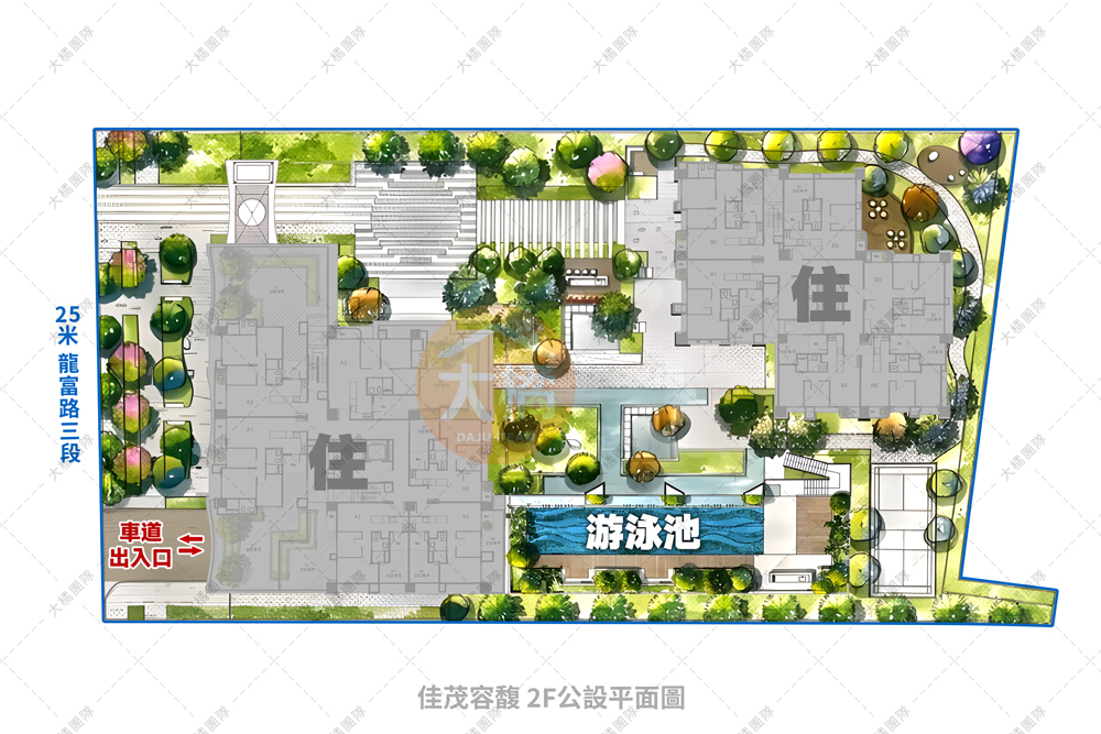 佳茂容馥-2F公設平面圖