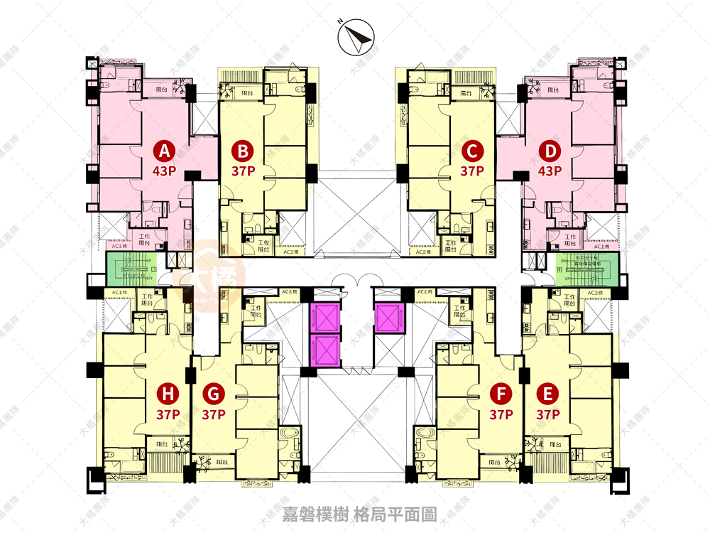 嘉磐樸樹格局圖