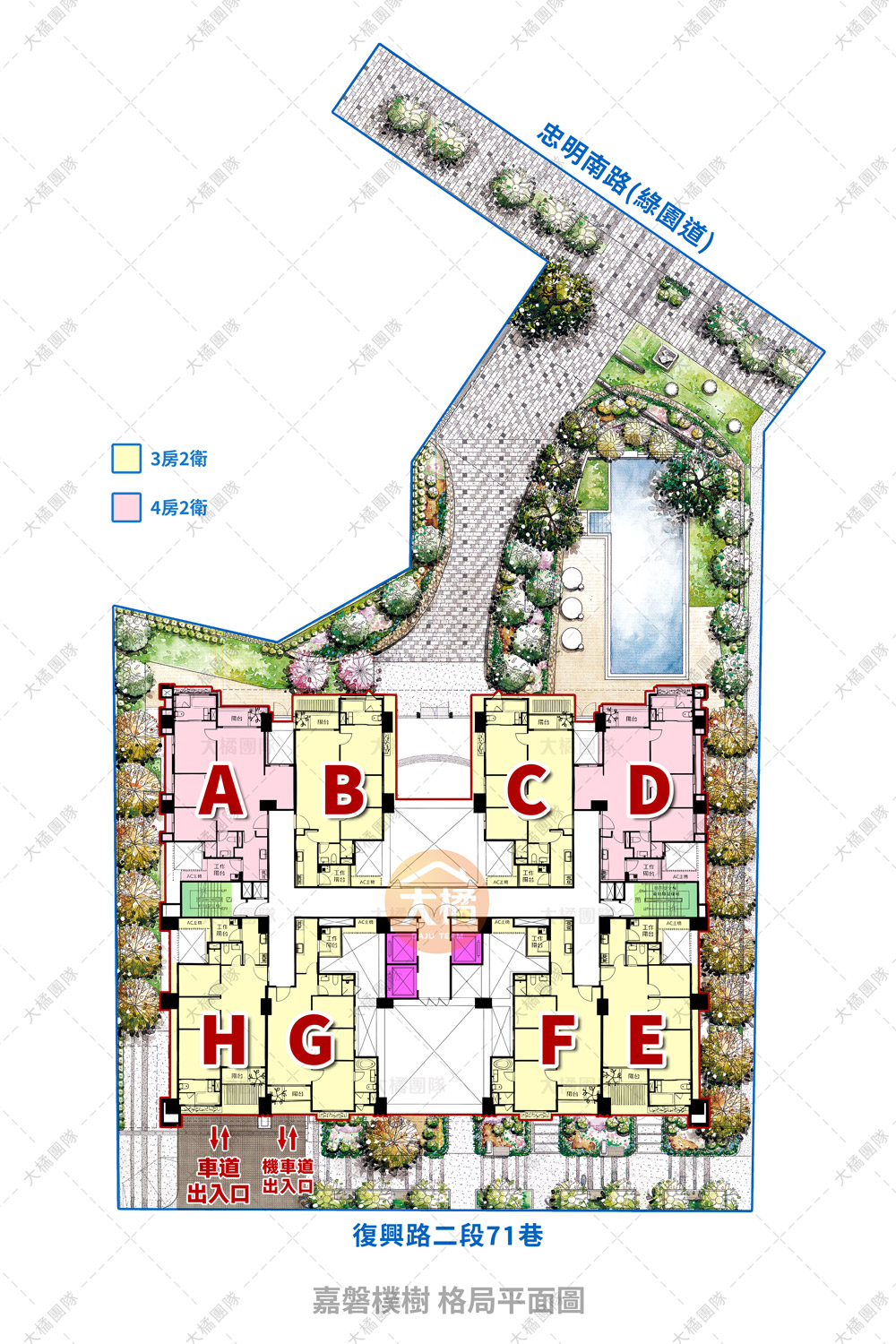 嘉磐樸樹-社區格局平面圖