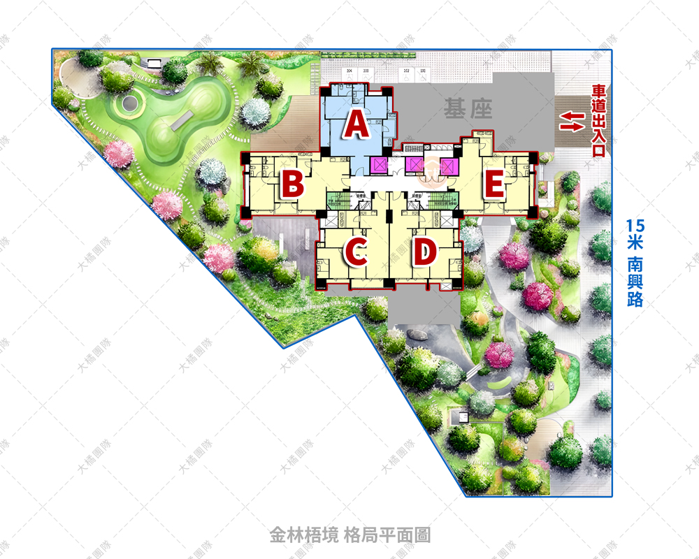 金林梧境-格局平面圖