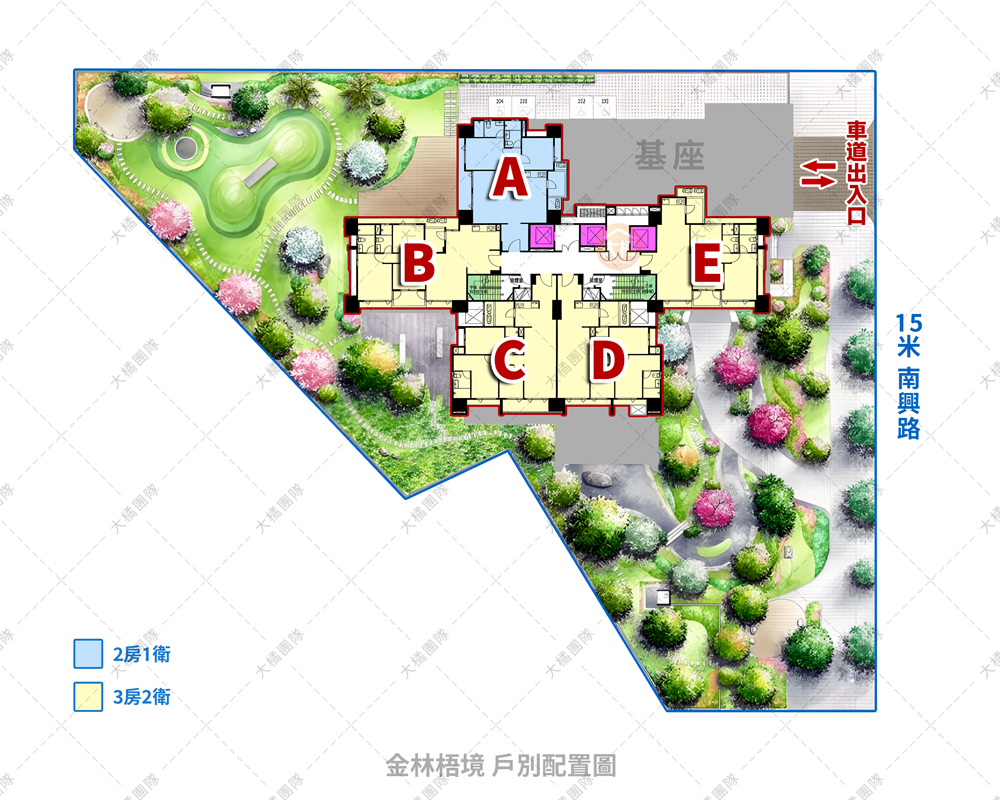 金林梧境-戶別配置圖