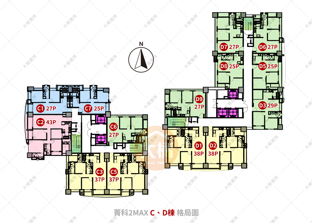 菁科2MAX-C、D棟格局圖