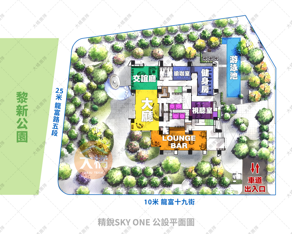 精銳SKY ONE-公設平面圖